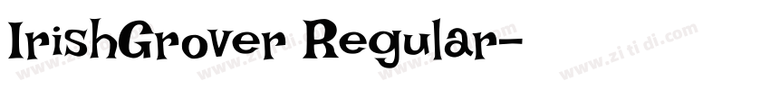 IrishGrover Regular字体转换
